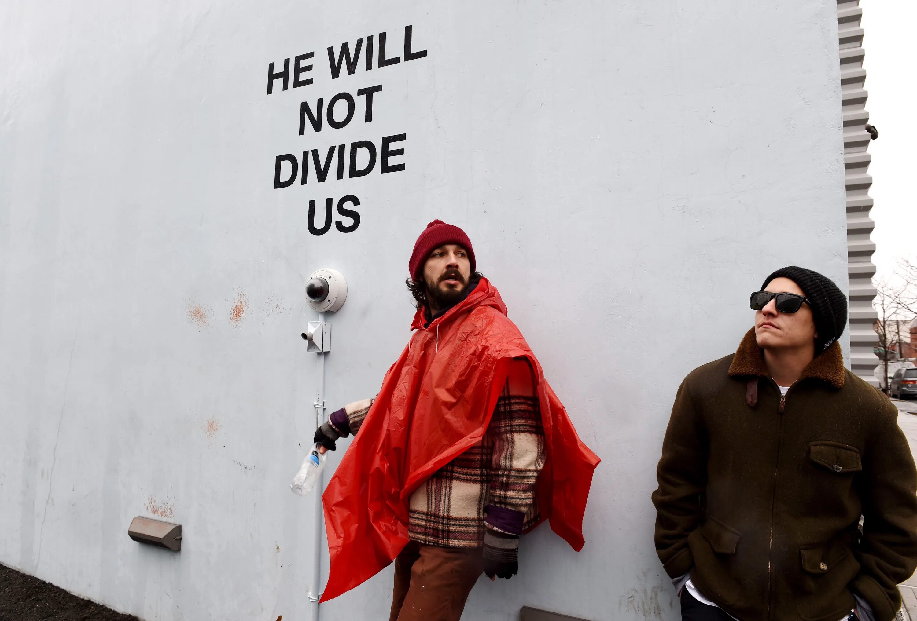 He will not divide. He will not divide us. шайа лабаф трансформеры he will not divide us. флаг he will not divide us frog.