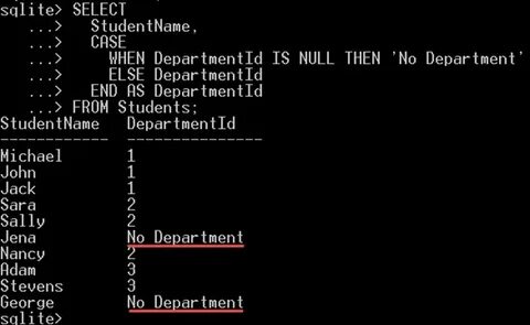 Sqlite3 select