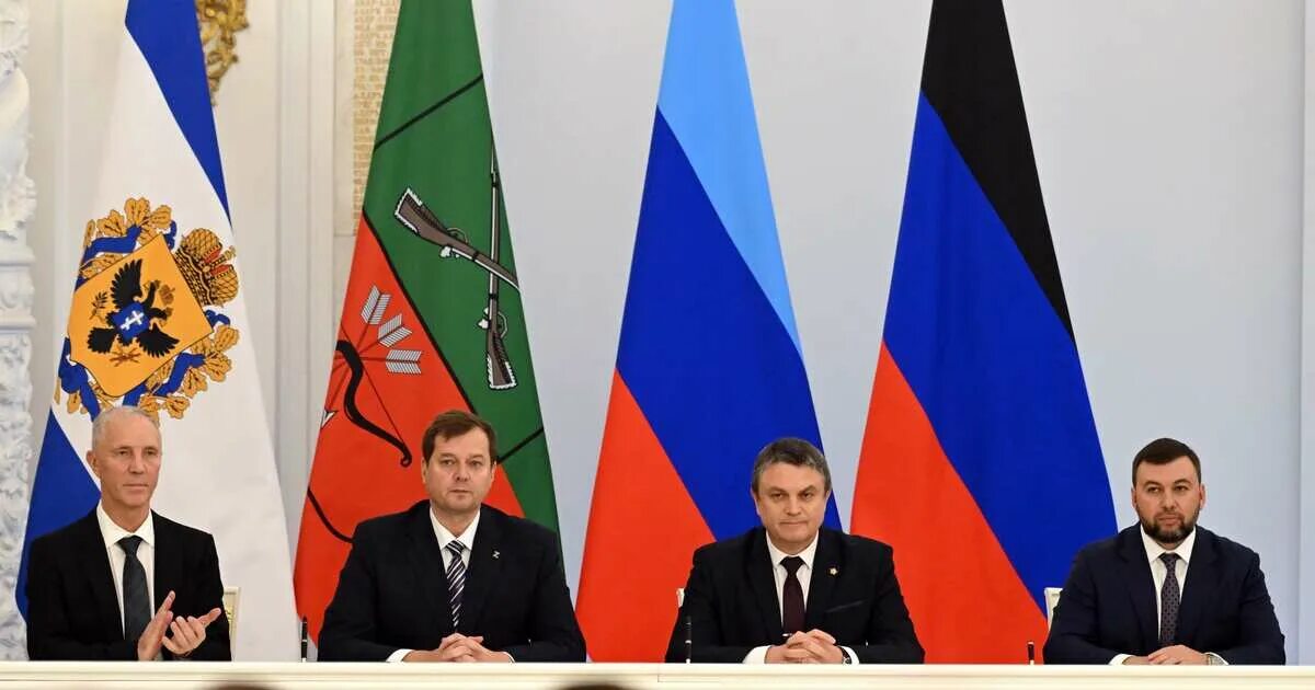 Присоединение 4 субъектов. Карта новых присоединенных территорий. 4 новых субъекта. Присоединенные территории на карте. Присоединение 4 субъектов.