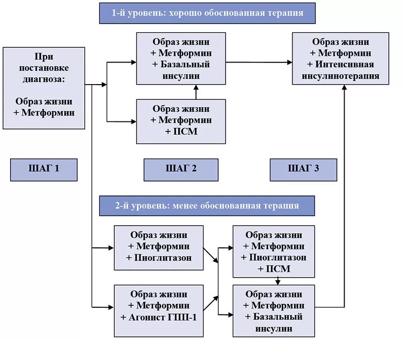 Схема лечения СД 2. Схема терапии СД 2 типа. Алгоритм лечения сахарного диабета 2 типа. Сахарный диабет 2 типа схема терапии.