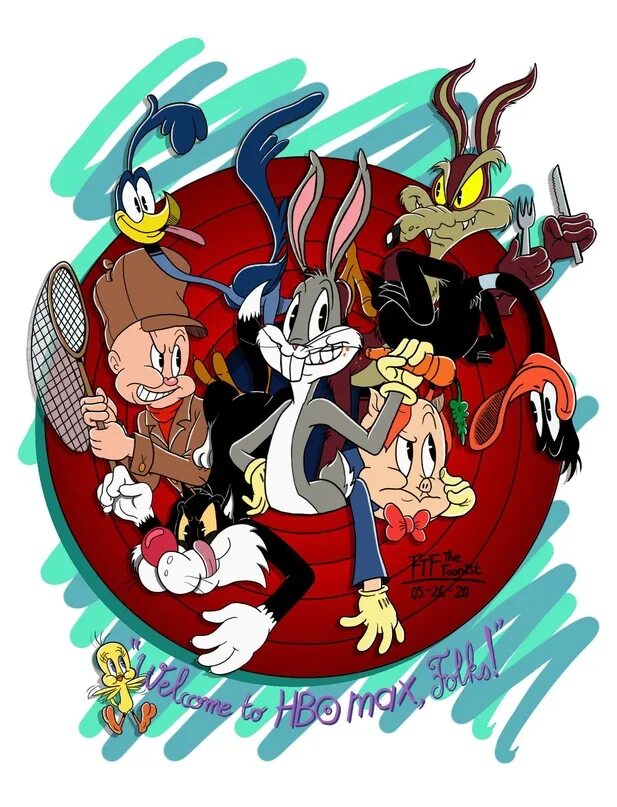 Looney tunes андроид. Луни Тюнз персонажи. Луни Тюнз ковбой. Луни Тюнз Безумный мир.