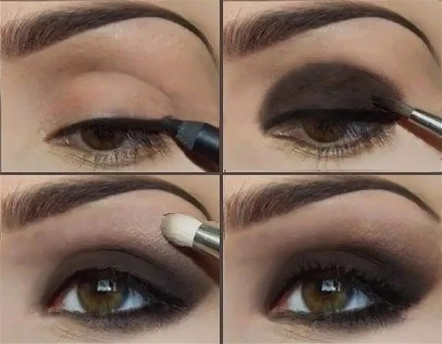 Как правильно накрасить карие глаза Top 10 Fall Brown Smoky Eye Tutorials Brown smokey eye makeup, Simple eye makeup