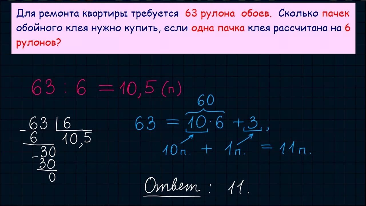 Для ремонта требуется 66 рулонов обоев 7