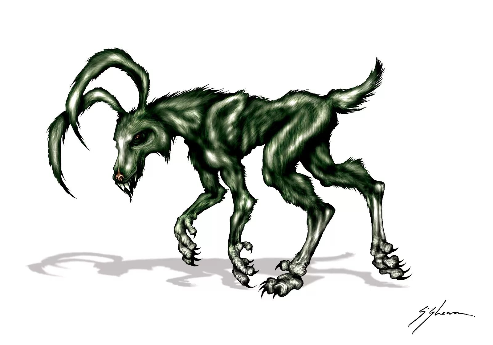 While the creature