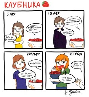 Комиксы любовь клубника