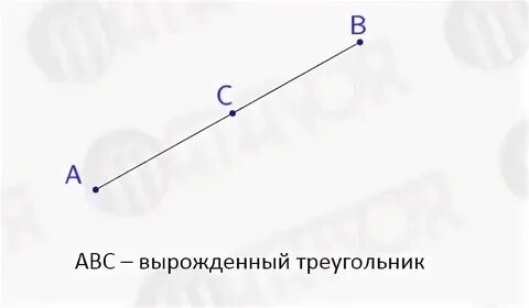 Существует невырожденный треугольник