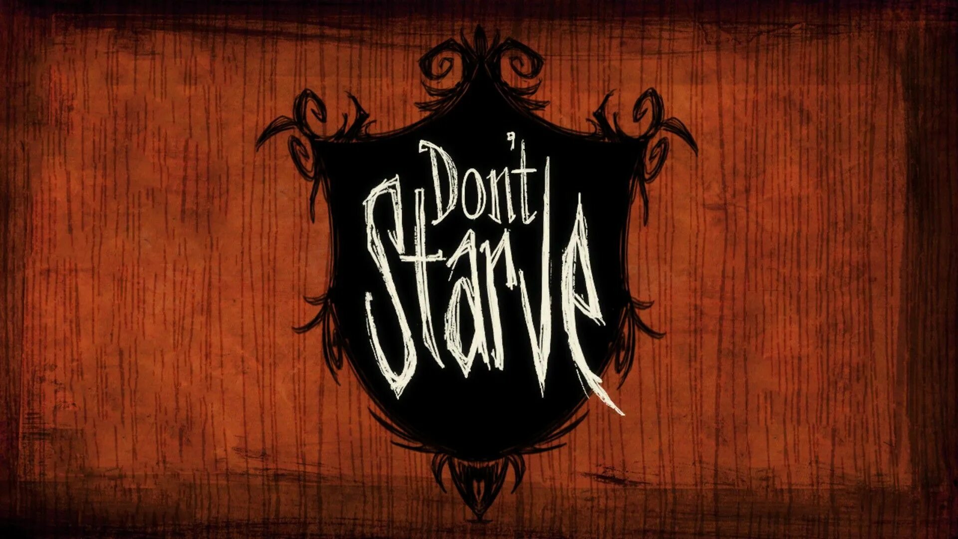 Don t start new. Донт старв меню. Don't Starve фон. Донт старв логотип. Don't Starve together меню.