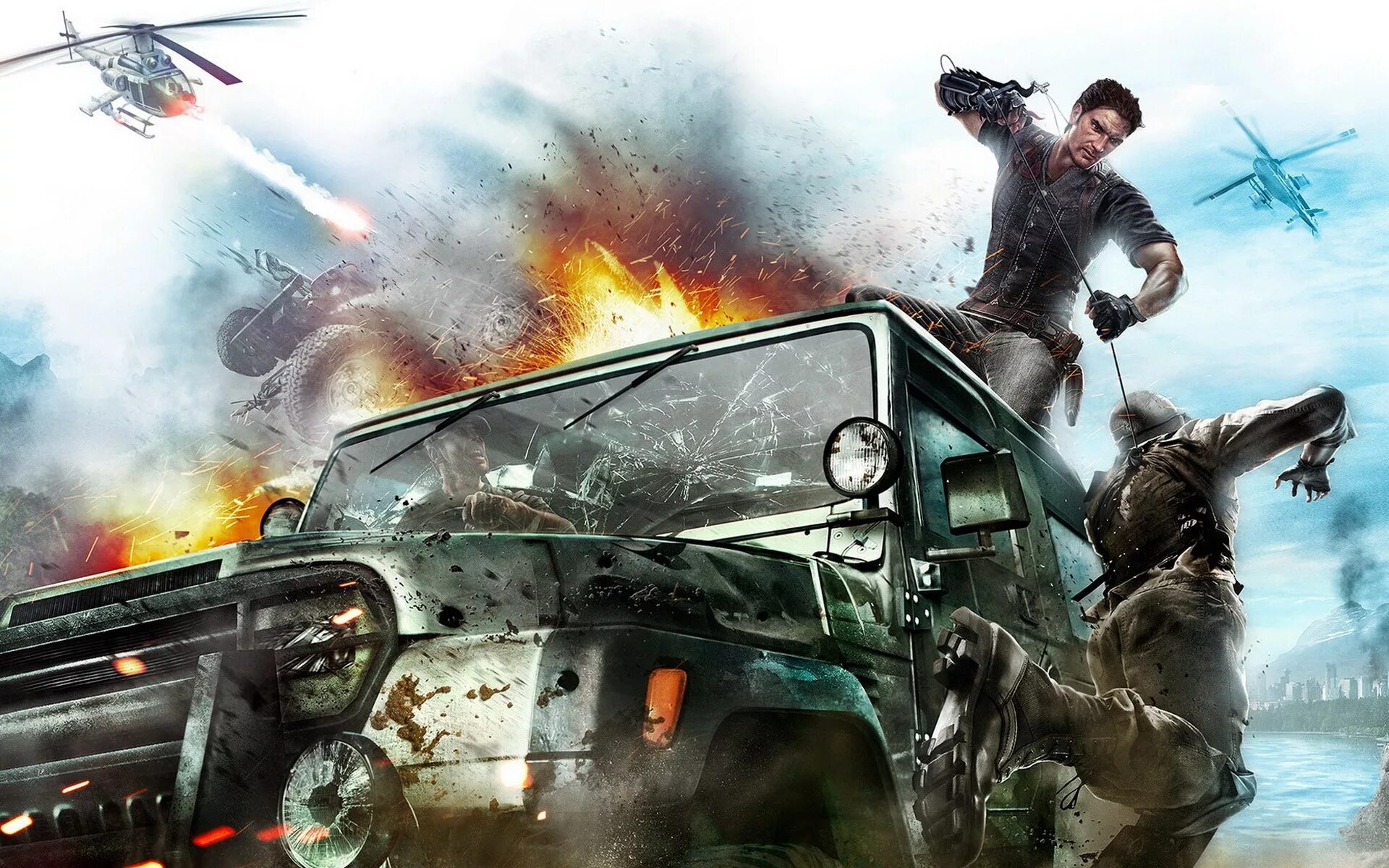 Игры на рабочем столе 2. Игра just cause 2. Just cause игра 5. Just cause 2 Art. Игра just cause 3.