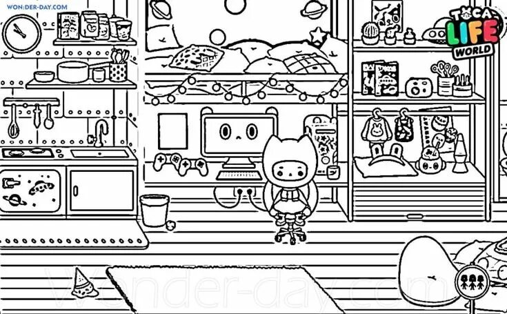 Раскраски Тока Бока Распечатать бесплатно Coloring pages, Coloring books, First 