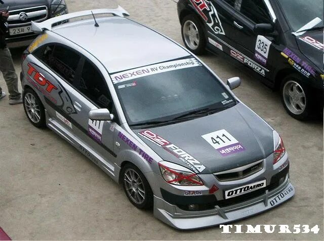 Тюнинг Kia Rio 05 Бампер задний - AGS Tuning