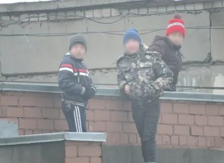 Школьники на крыше