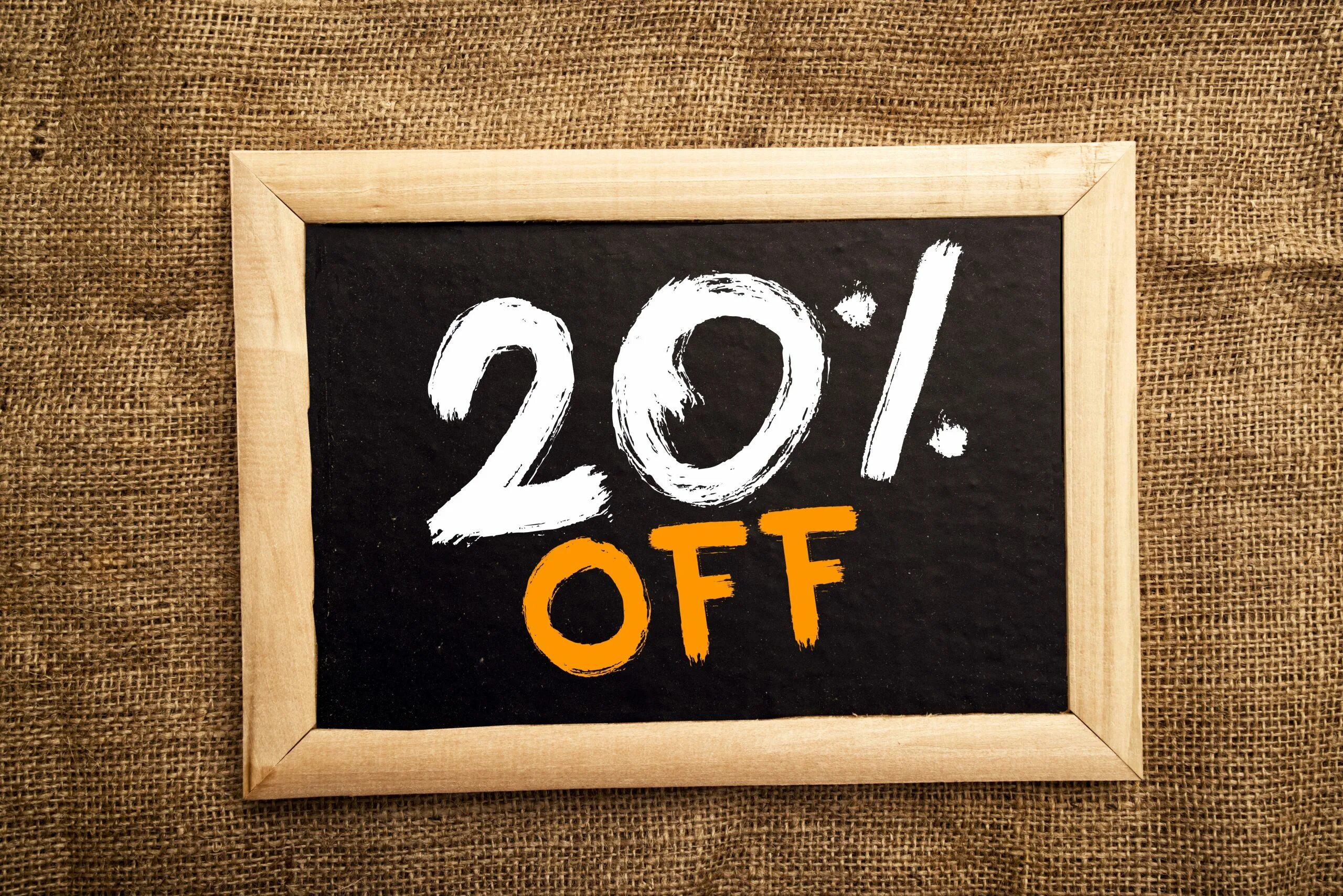 20 процентов в комнате