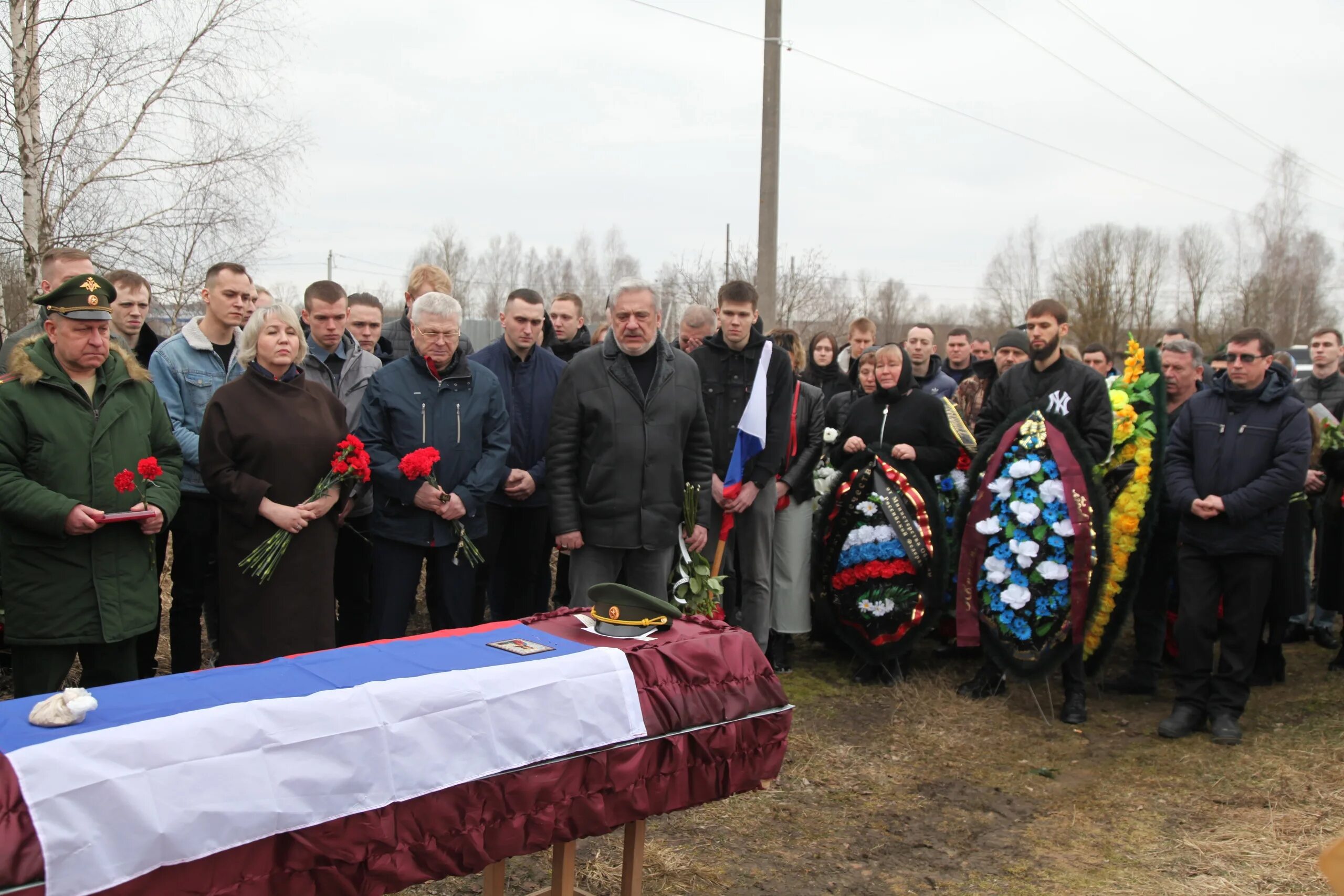 Похороны солдат погибших в Украине.