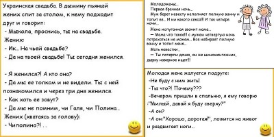 анекдоты про молодоженов