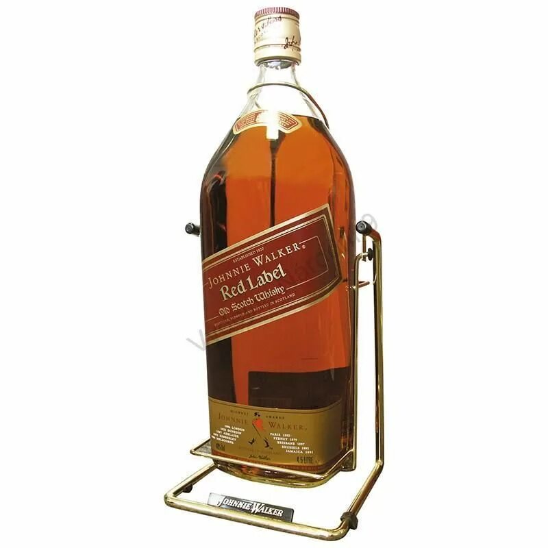 Бутылка виски на подставке. Johnnie Walker Red Label. Red Label 5л качели. Литровая бутылка виски. Виски качели.