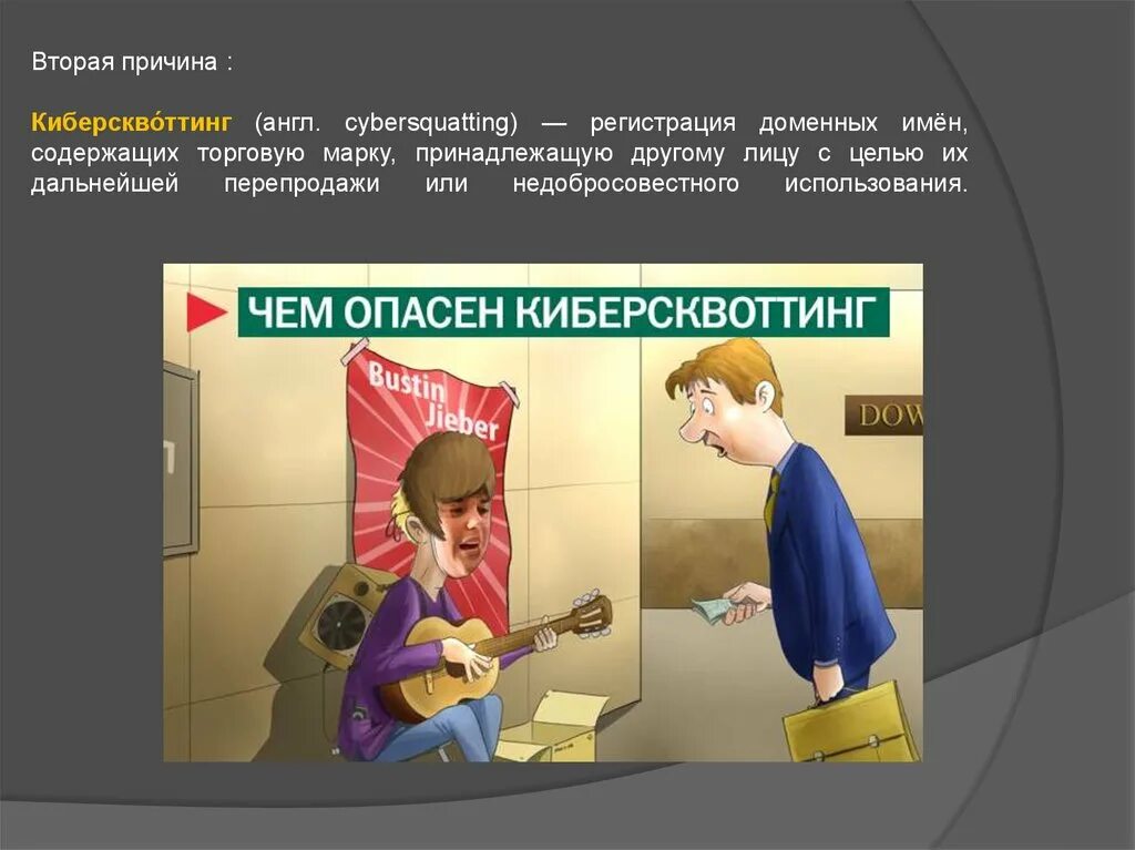 Регистрация доменных имен содержащих торговую марку