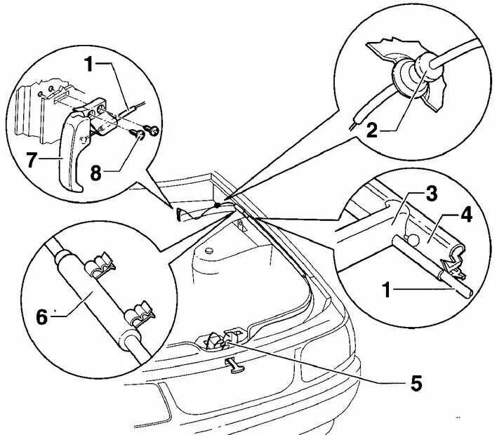 Как открыть капот 6. Пассат б7 трос капота. Трос открывания капота гольф 4. Трос капота VW Passat b2. VW Polo трос открывания капота.