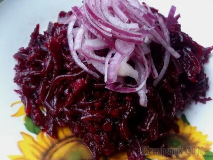 Свекла с луком и уксусом