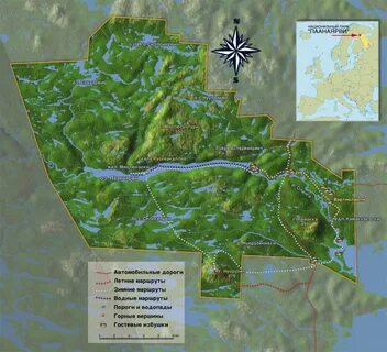 Карта нац парка