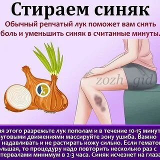 Убрать синяк народными средствами быстро