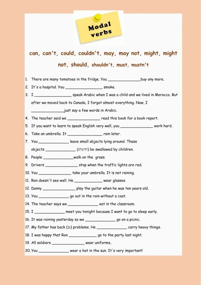 Modal verbs test. Modal verb can exercises. test modal verbs 9 класс. activities about modal verbs with answers. modal verbs сборник упражнений.