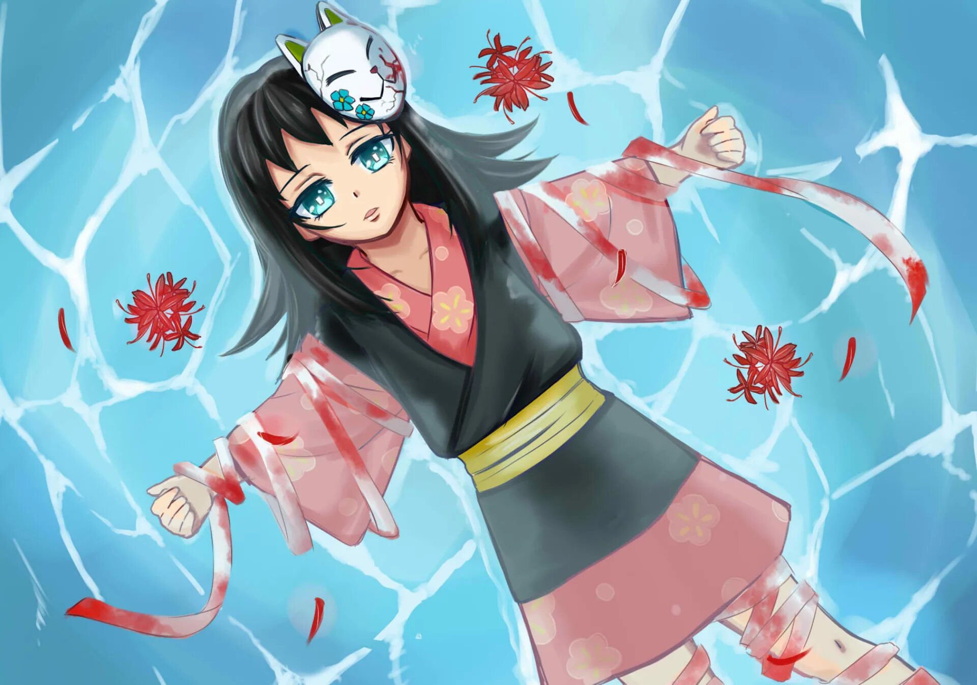Макомо клинок рассекающий. Макомо урокодаки. demon slayer макомо. макомо kimetsu no yaiba. клинок рассекающий демонов vfrj.