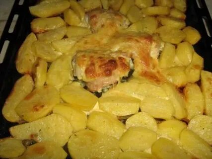 Картошка с бедрами на протвине