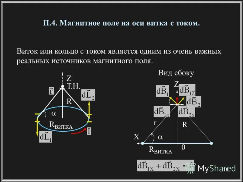 Магнитное поле на оси кольца. Принцип суперпозиции индукции. Магнитная индукция принцип суперпозиции. Принцип суперпозиции магнитных полей. Сформулировать принцип суперпозиции магнитных полей..