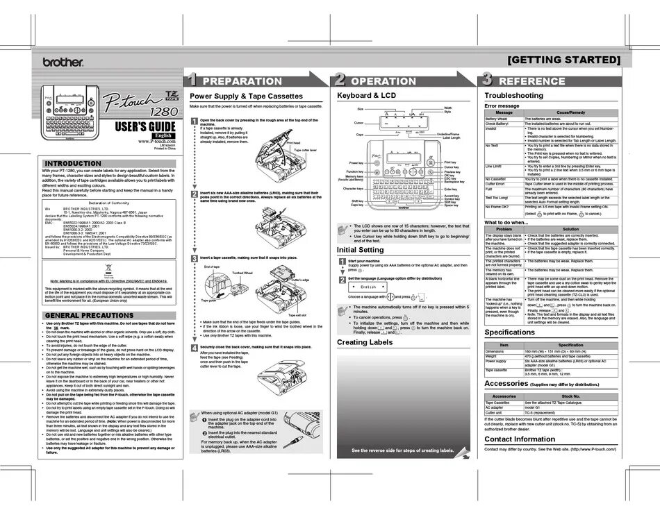 Инструкция бротхер. Brother pt 1280. Brother pt-710. P Touch инструкция. Brother сервисное меню.