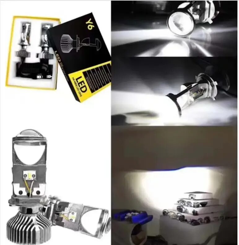 Мини линзы на дальний свет. Мини линзы h7 led а80. H4 Mini led Lens y6. Headlight led h4 мини линзы. Mini led Headlight h4 коробка.