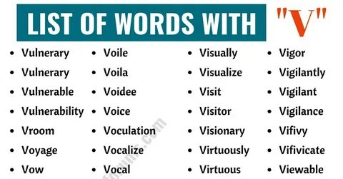 V words