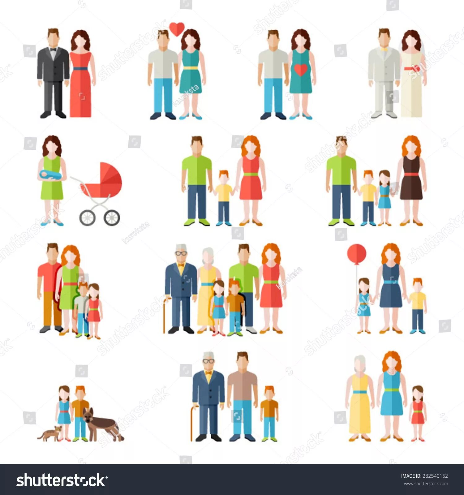 Types of family pictures. Многообразие семей. Different types of families. Different families different lives. Семьи разных народов.