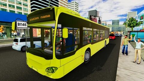 City bus driving