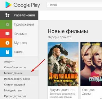 Большое тв подписка отключить