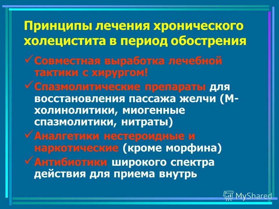 Спазмолитики для желчного пузыря