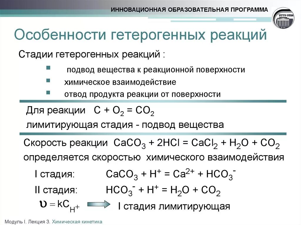 Химический процесс протекает во времени