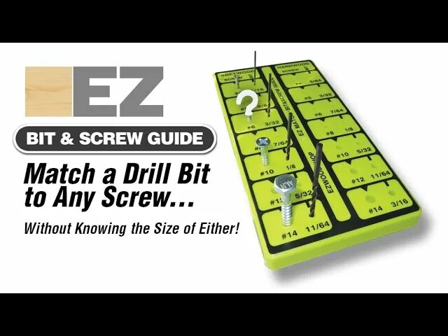 Match guide. Screw bits Guide. Pickup Screw Wood Inserts 3-48.