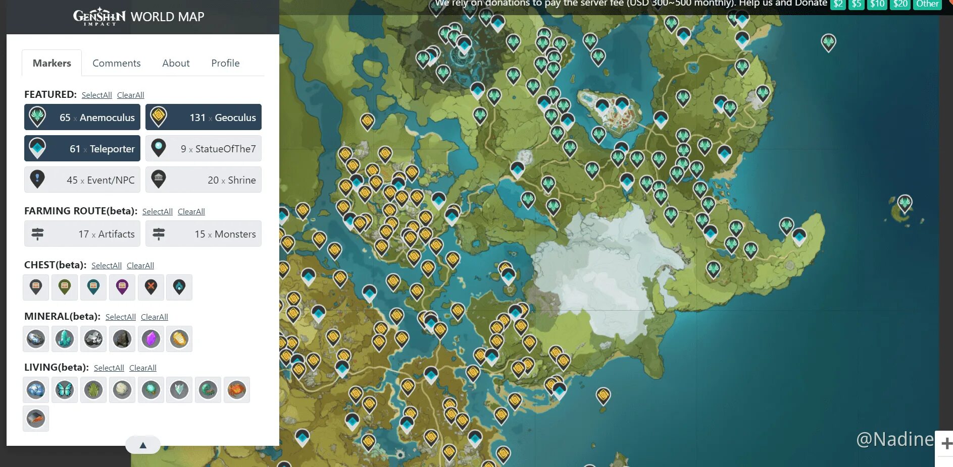Genshin map appsample