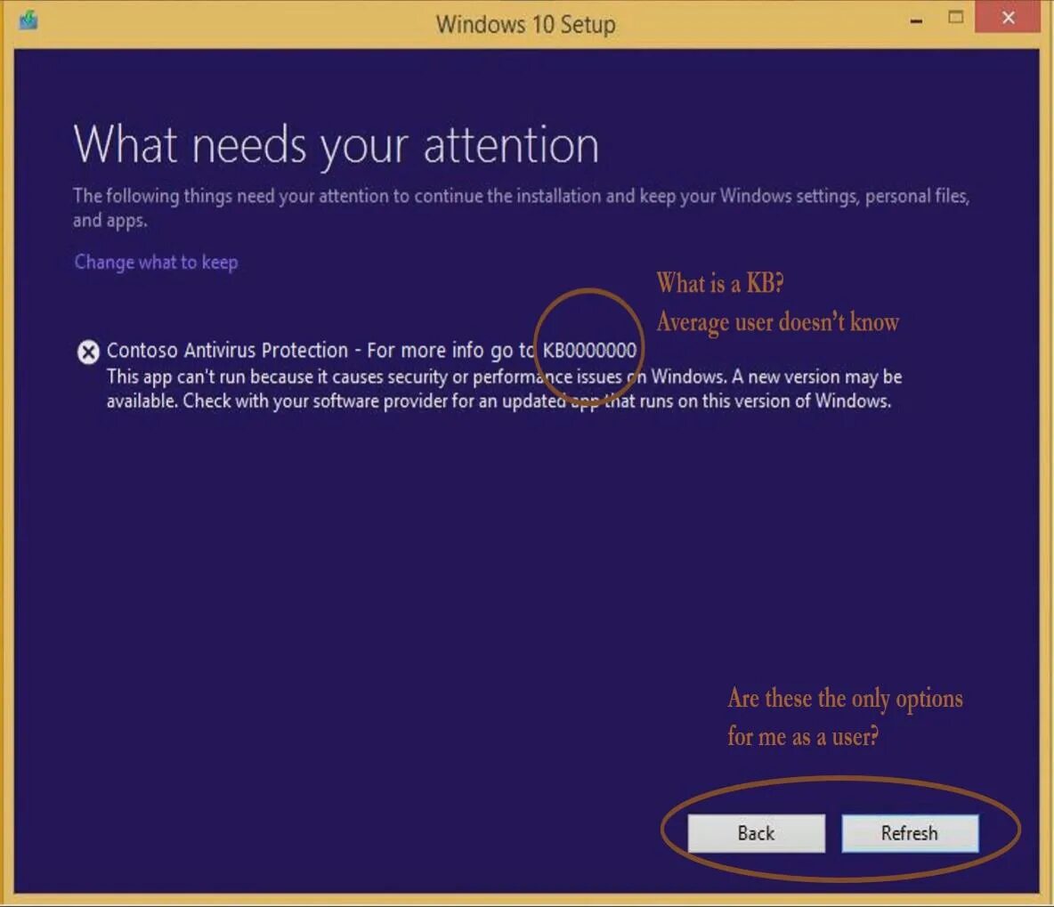 Kb setup. Windows 10 error. windows setup. окно ошибки windows 10. окно виндовс сетап.