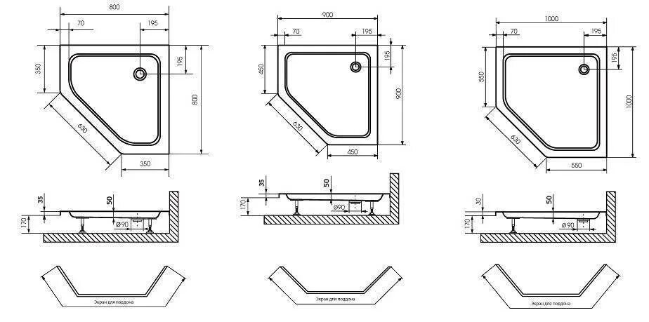 Размер ванны для душа. Душевые кабины чертеж поддона 80 80. Поддон Алекс Батлер 90х90 ab9012v. Чертеж душевого поддона 80-80. Душевые кабины чертеж поддона 120 80.