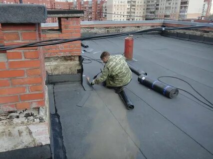 Монтаж плоской кровли