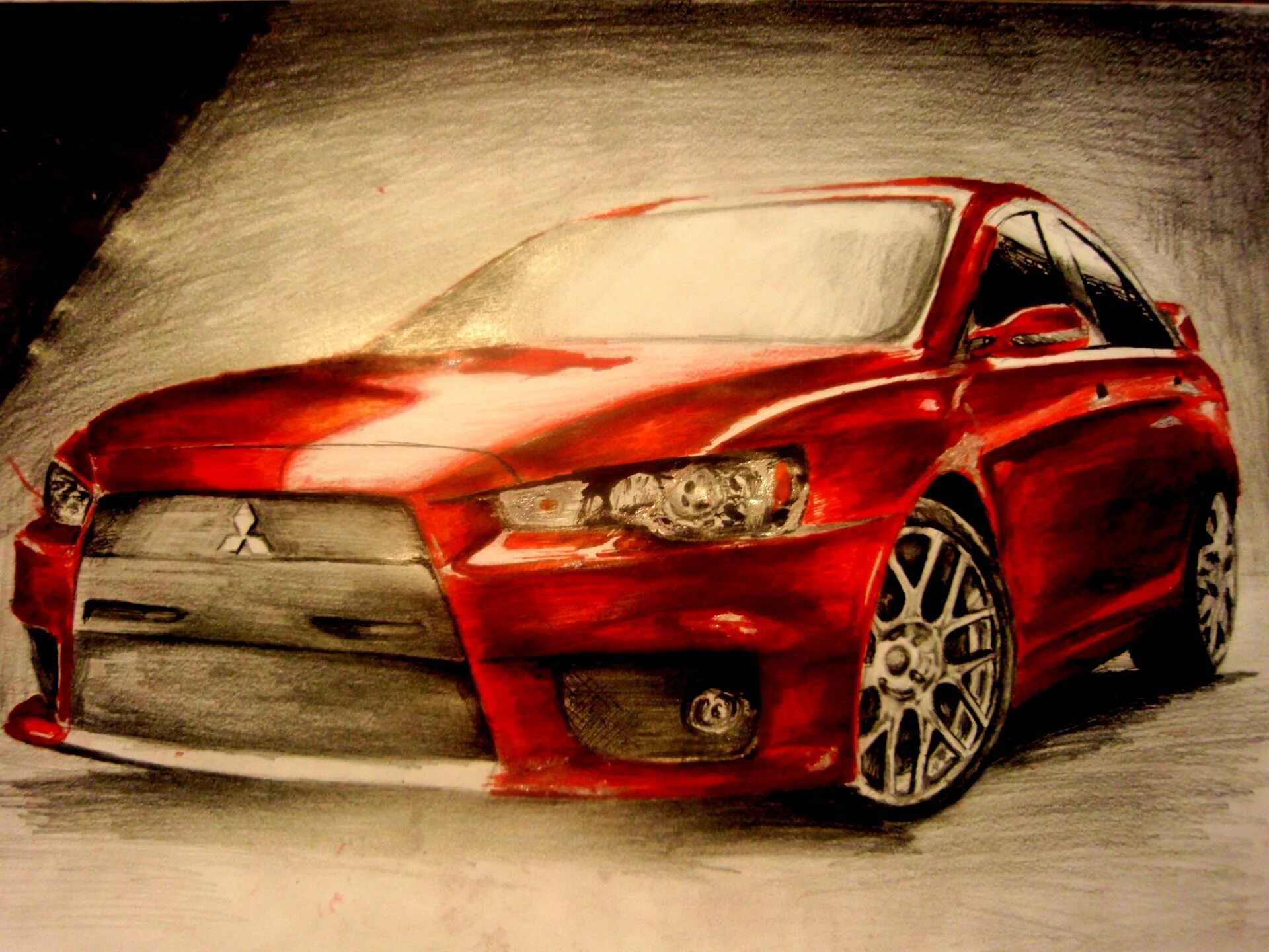 Нарисуй красный автомобиль. Mitsubishi Lancer Evolution x рисунок. Lancer 10 Art. Митсубиси Лансер 10 красный. Митсубиси Лансер 10 арт.