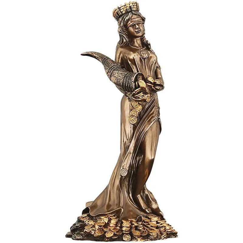 Статуя фортуны. Фортуна богиня удачи. Богиня Фортуна статуэтка. Скульптура "Фортуна". Богатство древнегреческий