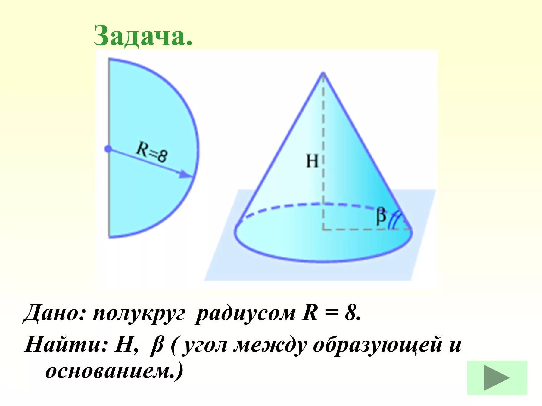 Основание полукруга