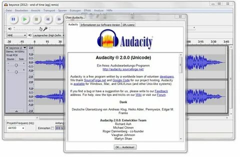 Программа audacity