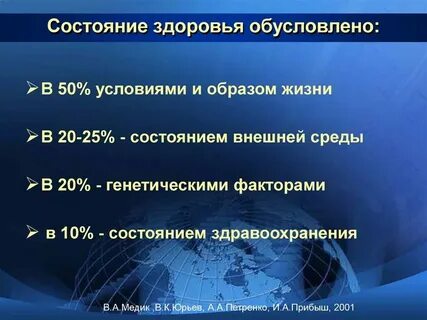 Состояние здоровья в 60 лет