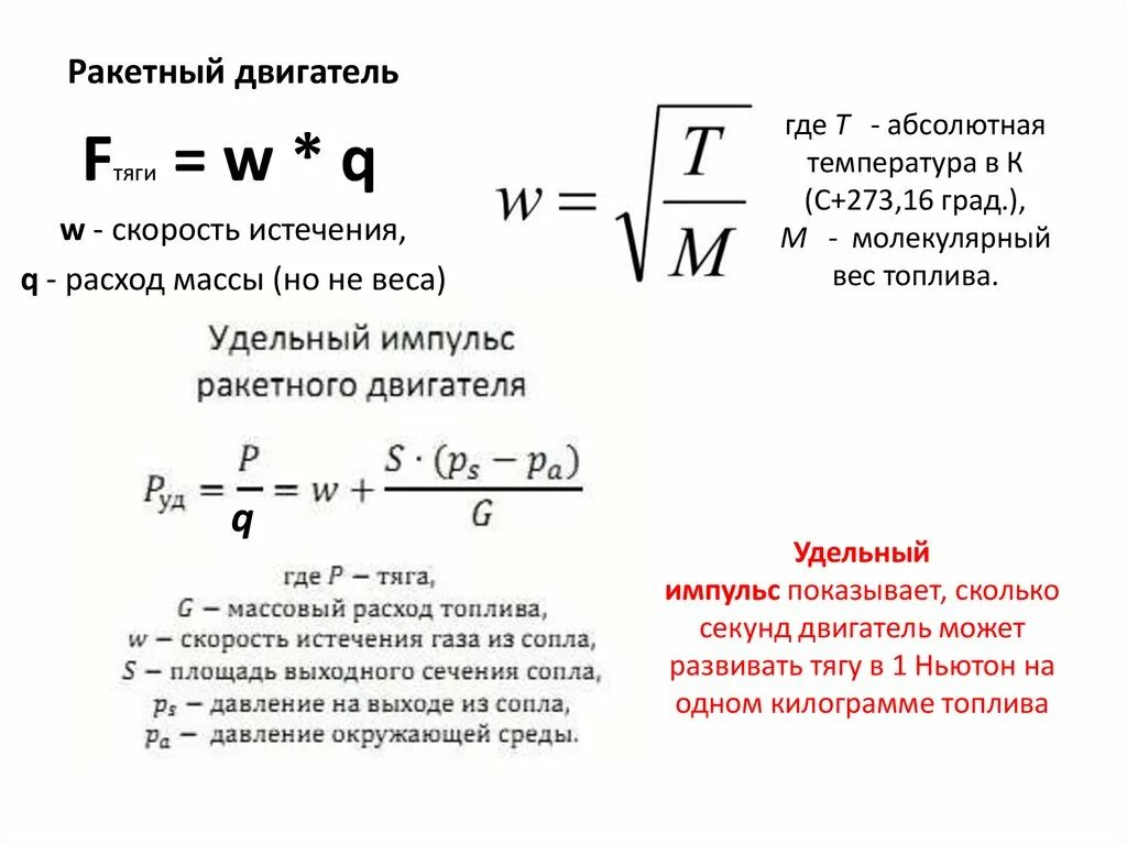 Сила тяги реактивного двигателя. Импульс тяги ракетного двигателя формула. мощность ракетного двигателя.