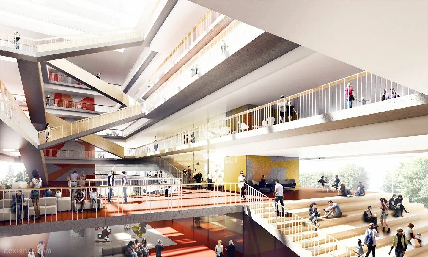 University design. Школа в дании. архитектурное бюро arkitema architects.. школа в швеции архитектура. здание jyväskylä university интерьер. стамбульский университет внутри.