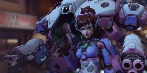 Overwatch 2 Игрок D.Va получает веселую игру с мехом.