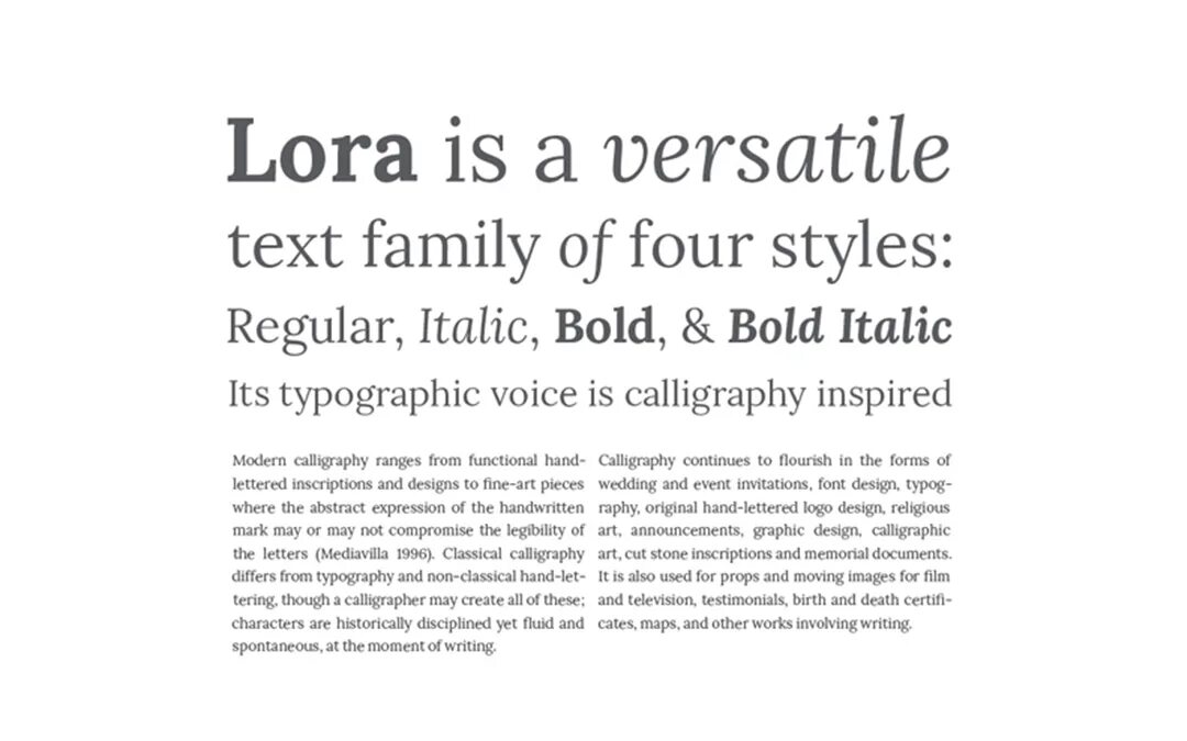Lore font
